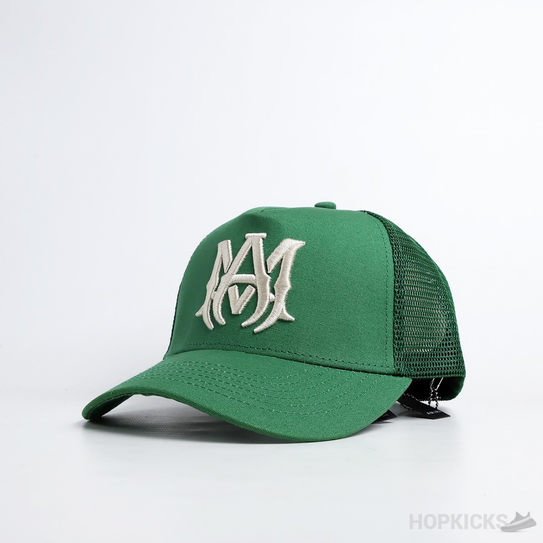 monnalisa pink hat | Amiri MA Beige Logo Green Cap